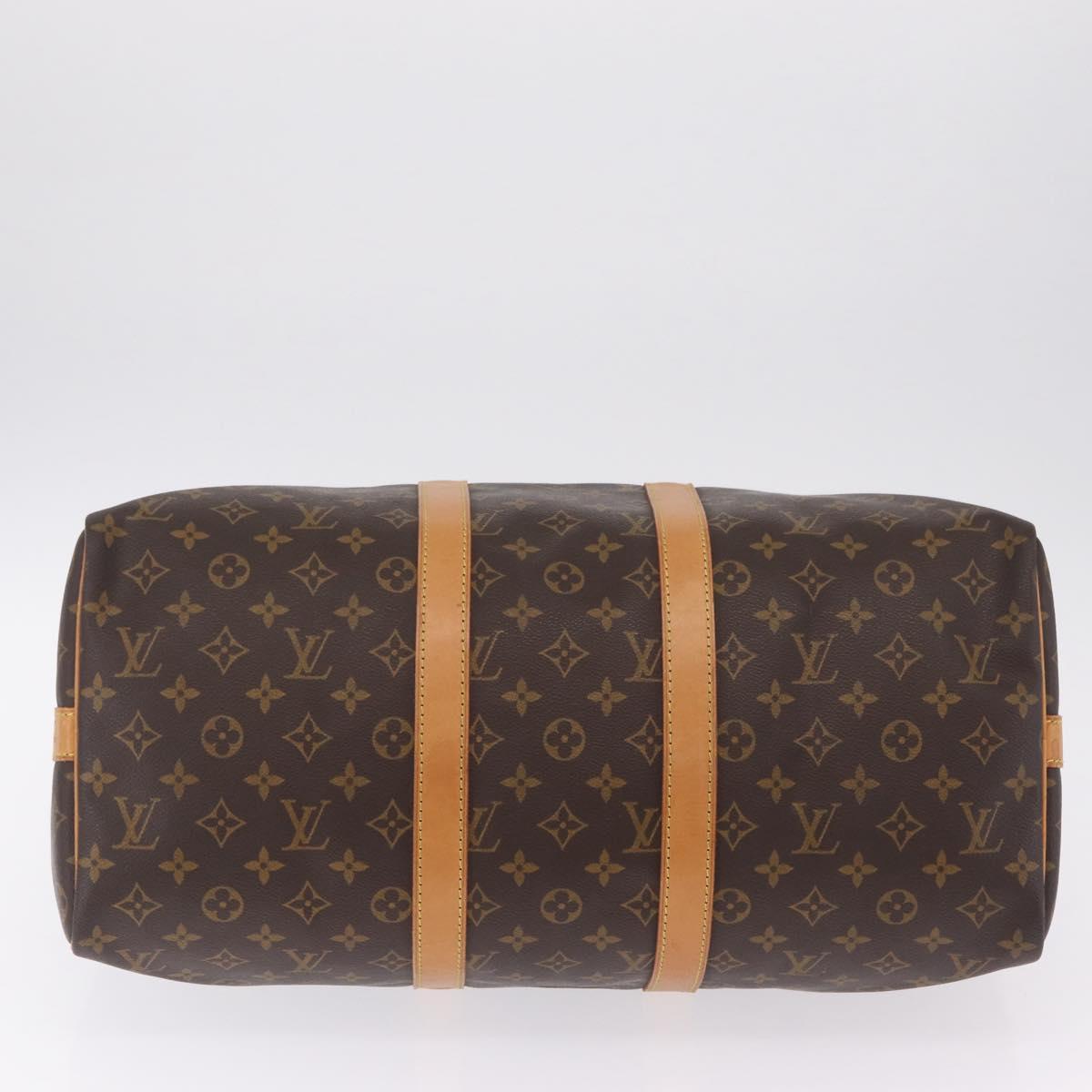 LOUIS VUITTON Monogram Keepall Bandouliere 45 Boston Bag M41418 LV Auth 209759A
