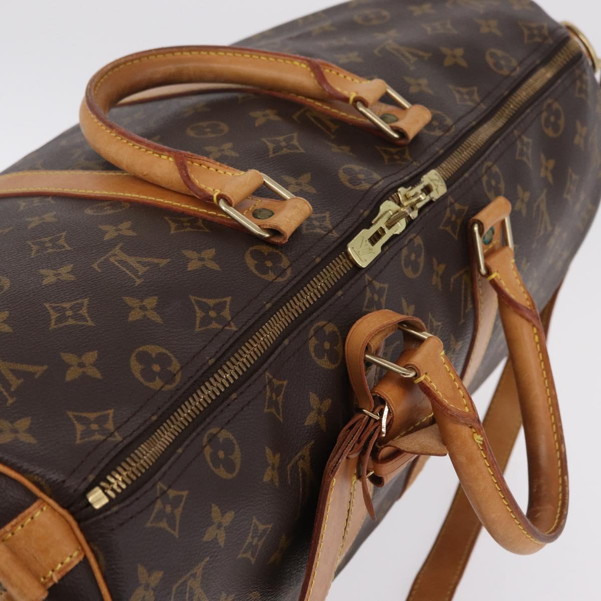 LOUIS VUITTON Monogram Keepall Bandouliere 45 Boston Bag M41418 LV Auth 209759A