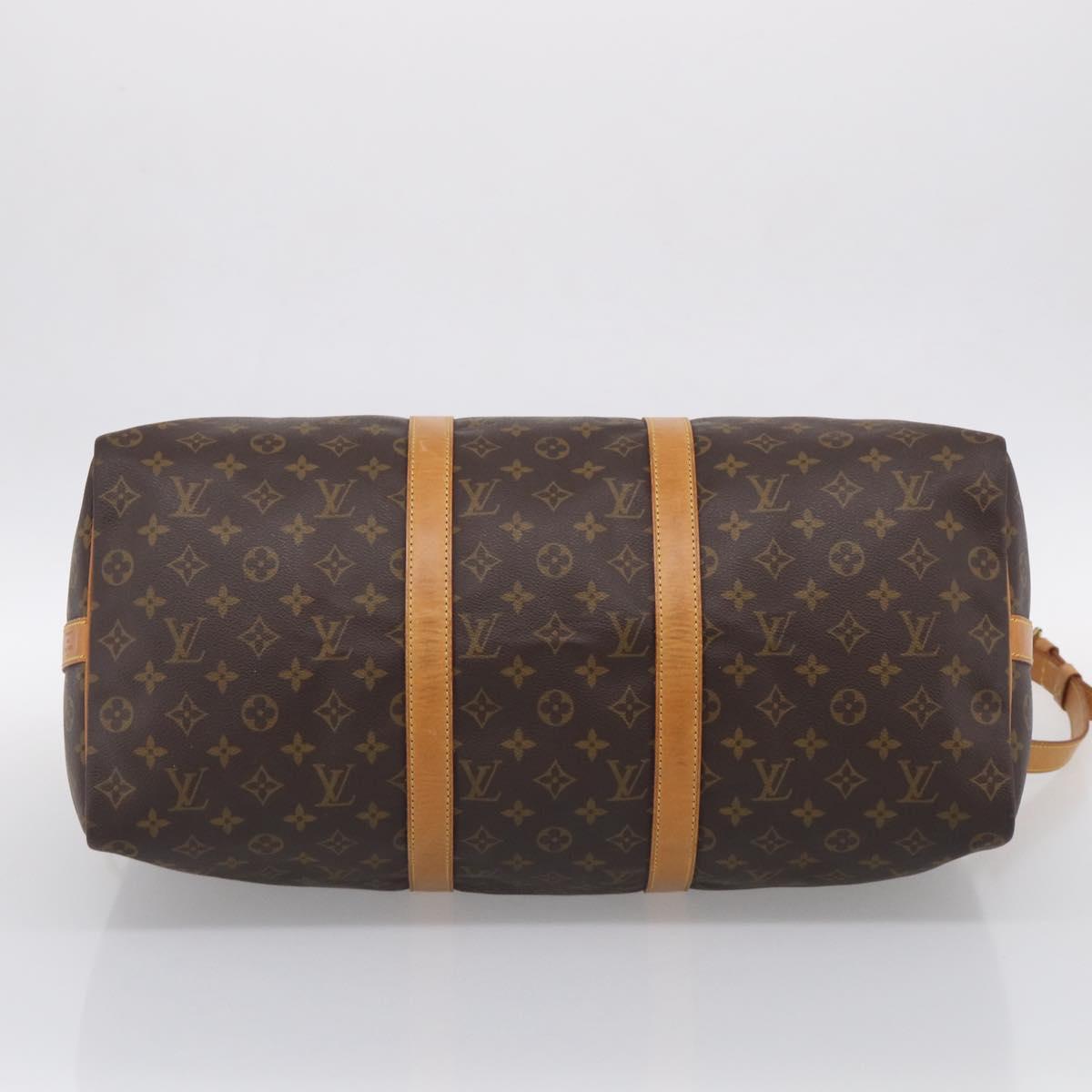 LOUIS VUITTON Monogram Keepall Bandouliere 50 Boston Bag M41416 LV Auth 209760A