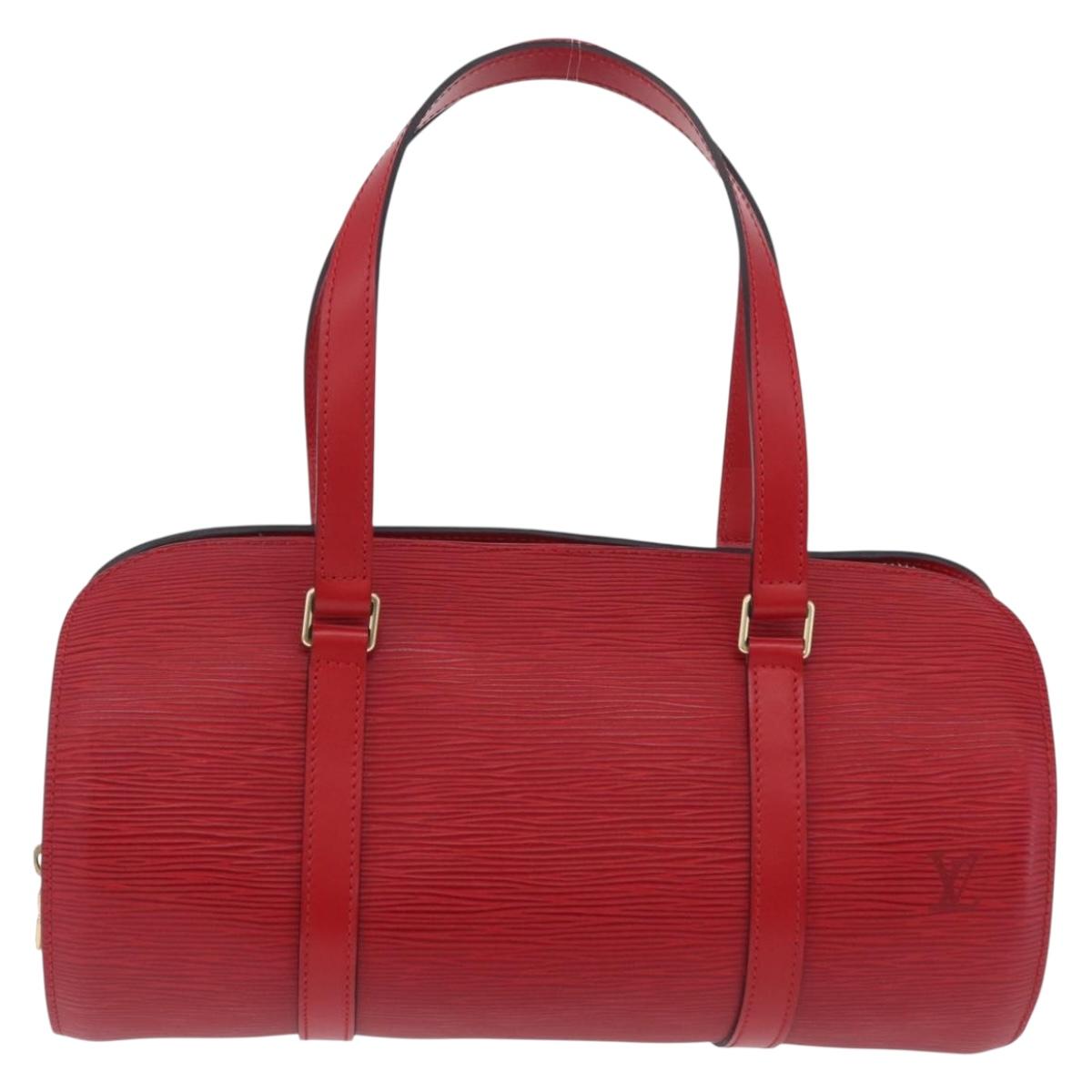 LOUIS VUITTON Epi Soufflot Hand Bag Red M52227 LV Auth 209767V