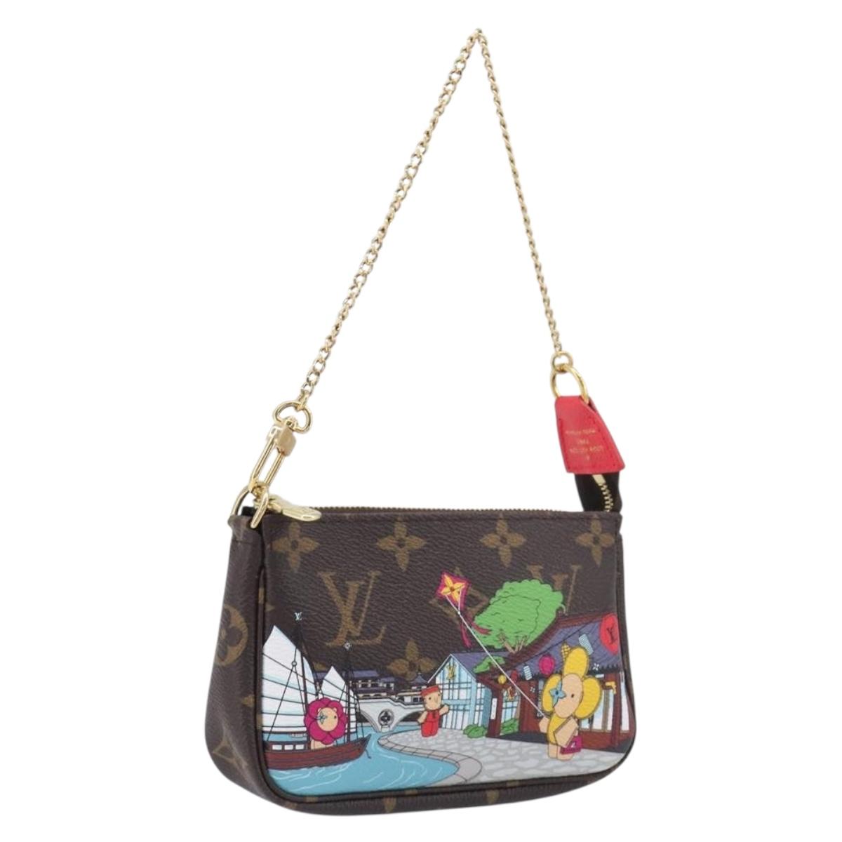 LOUIS VUITTON Monogram Vivienne Mini Pochette Accessoires Pouch LV Auth 209773M