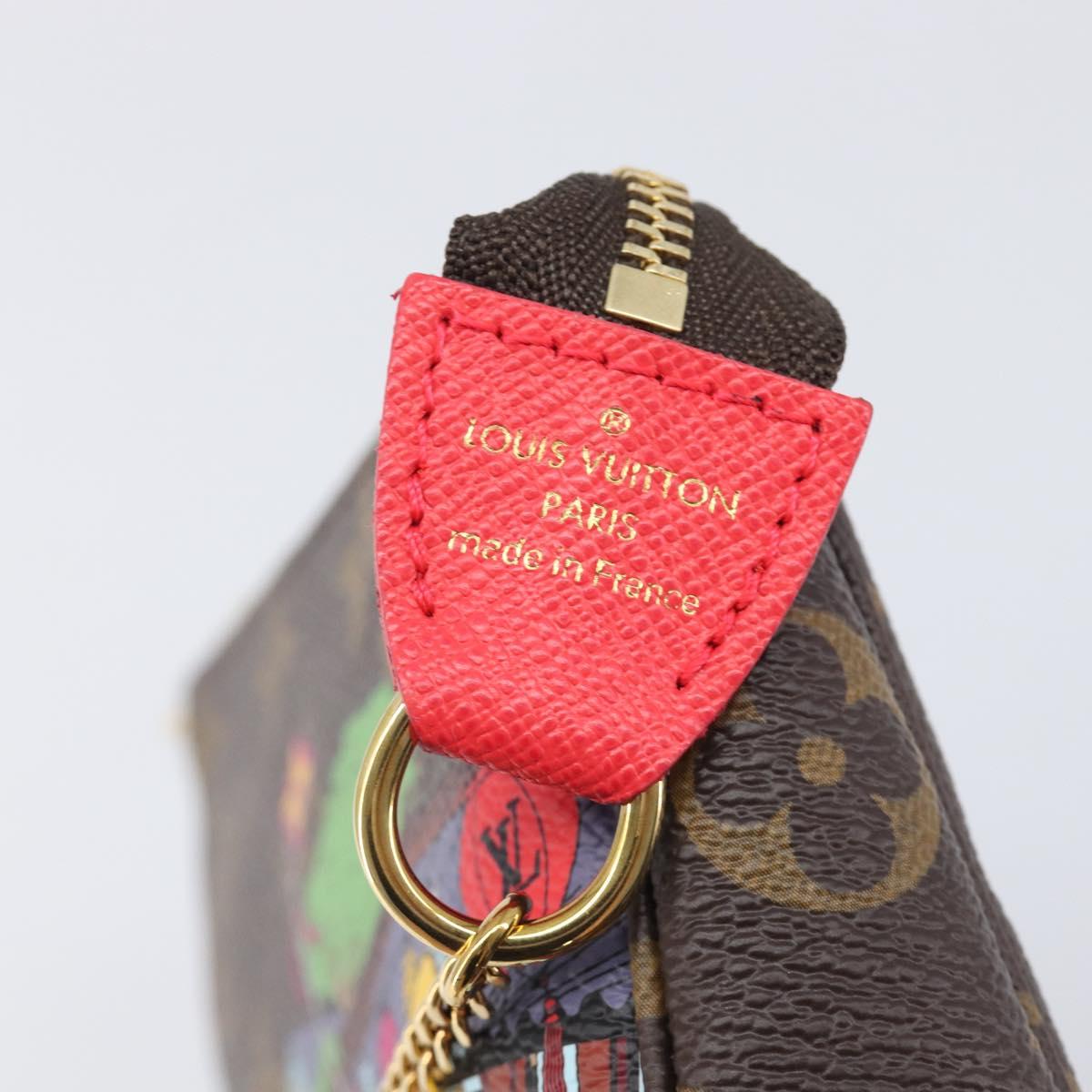 LOUIS VUITTON Monogram Vivienne Mini Pochette Accessoires Pouch LV Auth 209773M
