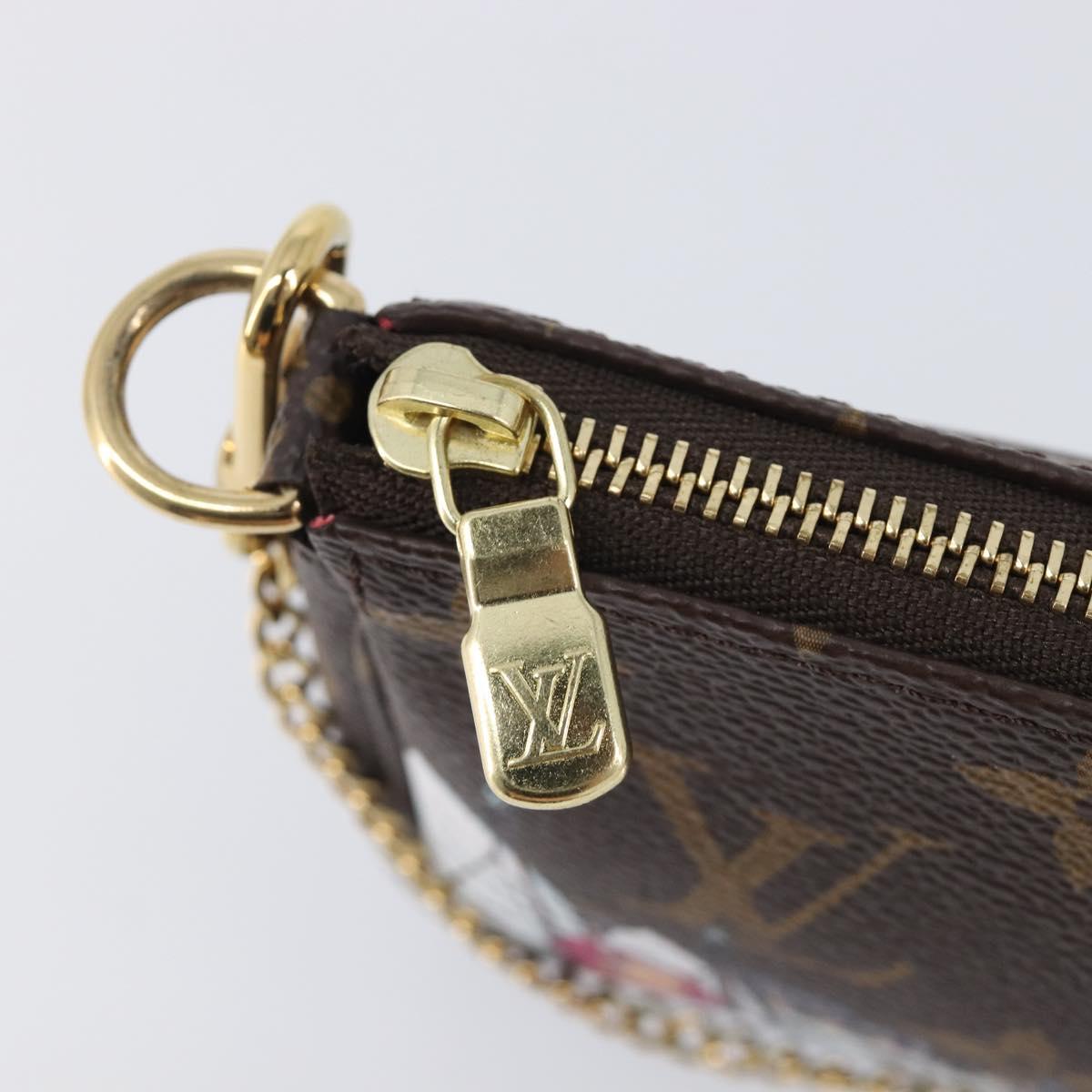LOUIS VUITTON Monogram Vivienne Mini Pochette Accessoires Pouch LV Auth 209773M