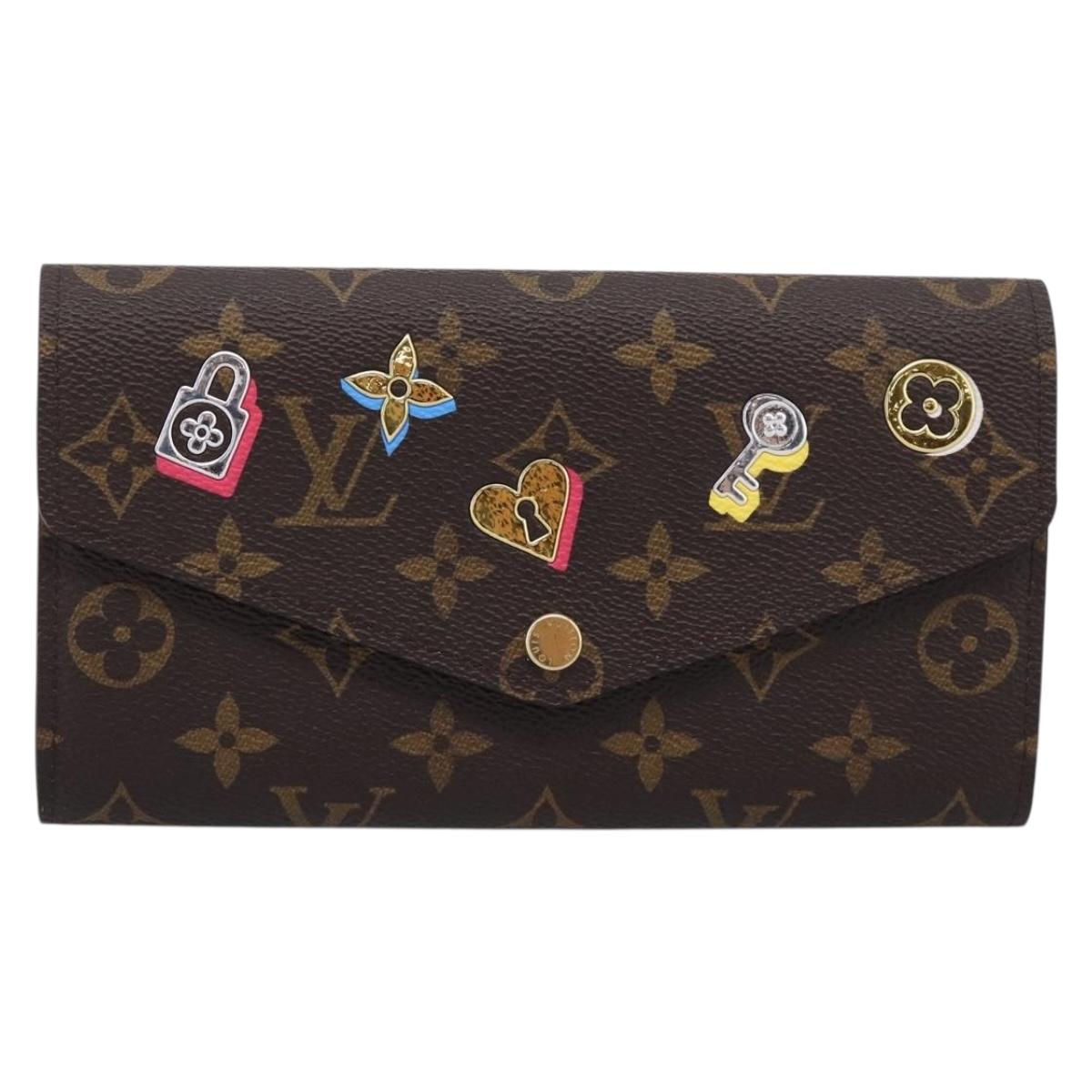 LOUIS VUITTON Monogram Lovelock Portefeuille Sarah Wallet M64117 LV Auth 209786M