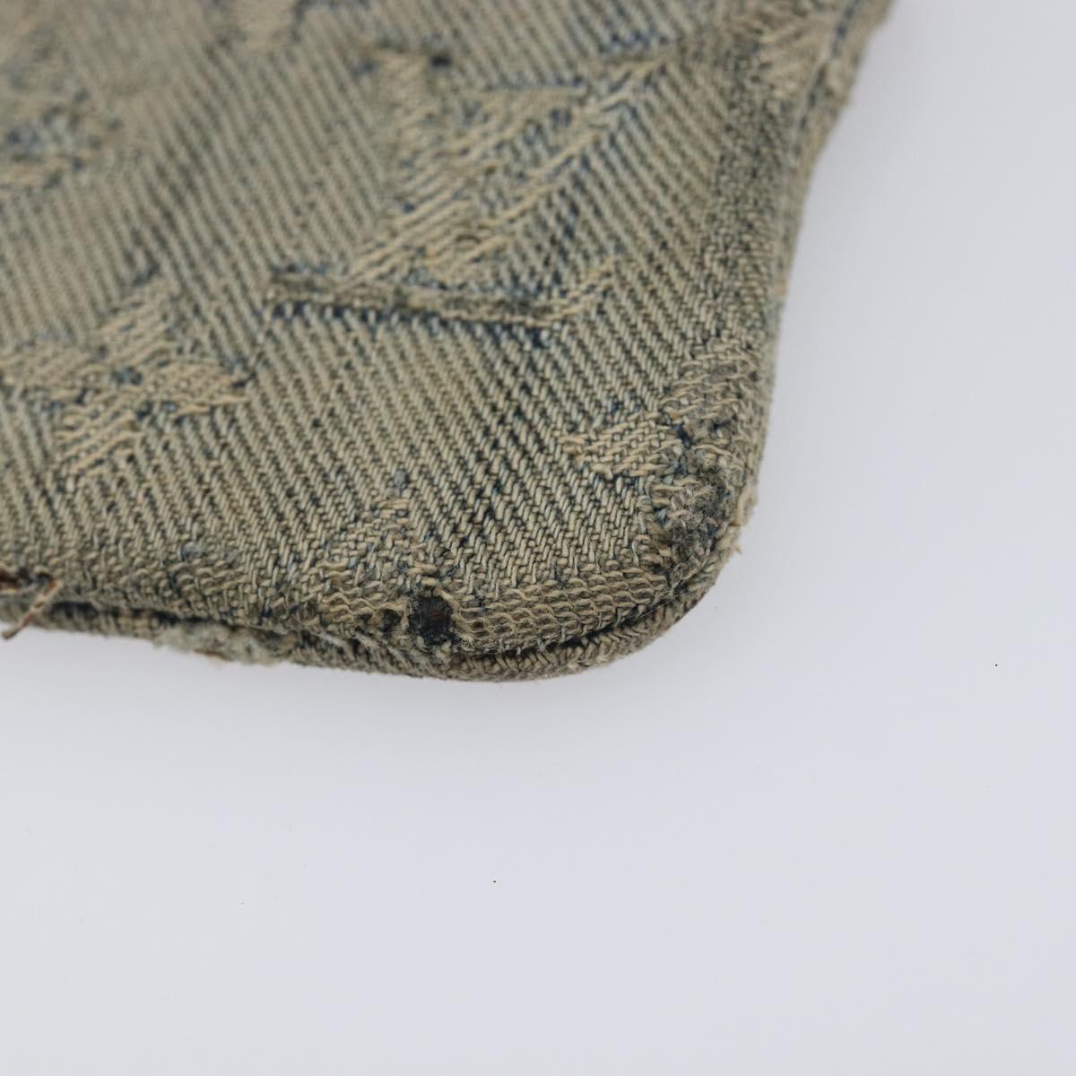 LOUIS VUITTON Monogram Denim Pochette Cles Coin Purse M95343 LV Auth 209787