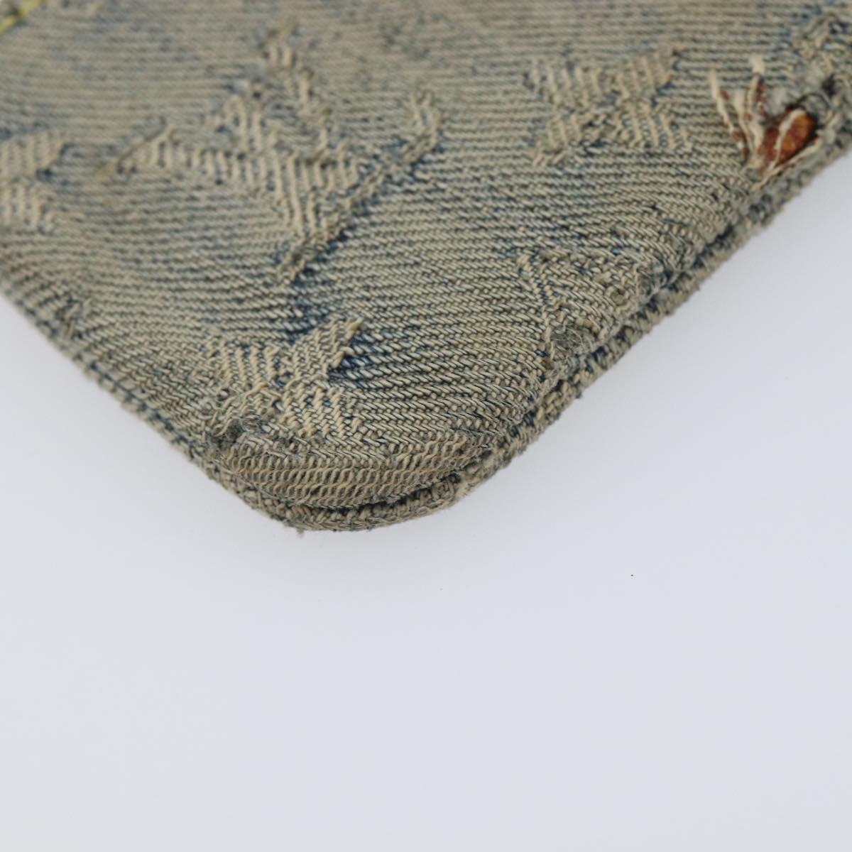 LOUIS VUITTON Monogram Denim Pochette Cles Coin Purse M95343 LV Auth 209787