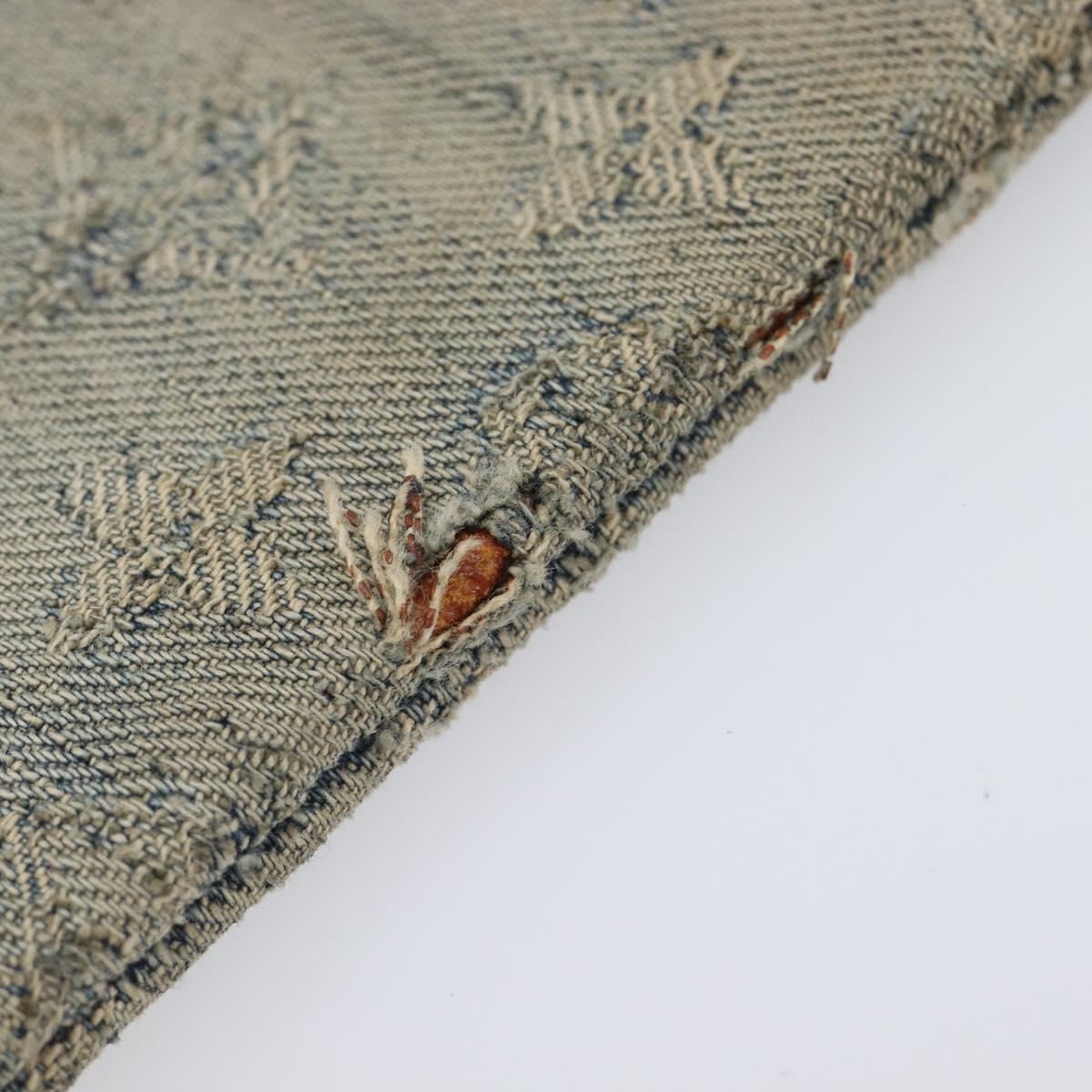 LOUIS VUITTON Monogram Denim Pochette Cles Coin Purse M95343 LV Auth 209787