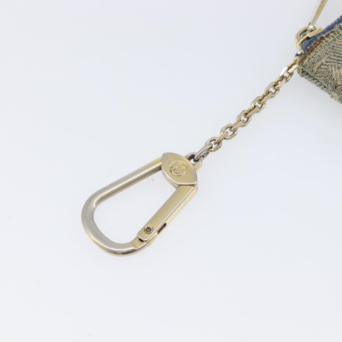 LOUIS VUITTON Monogram Denim Pochette Cles Coin Purse M95343 LV Auth 209787
