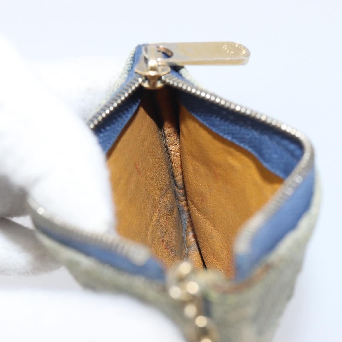 LOUIS VUITTON Monogram Denim Pochette Cles Coin Purse M95343 LV Auth 209787