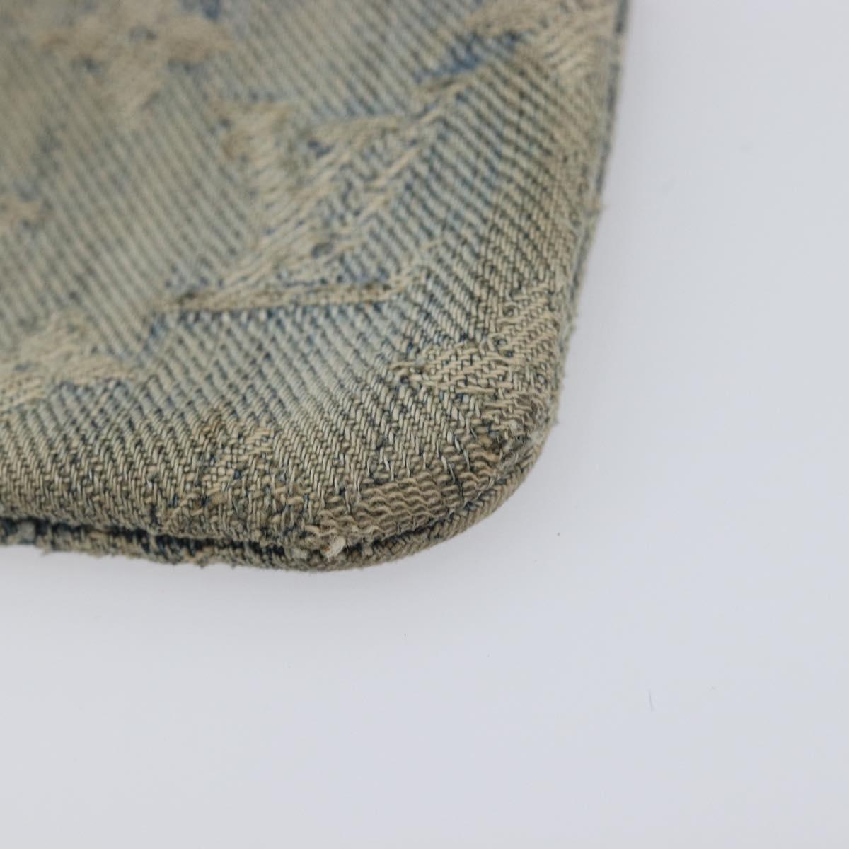 LOUIS VUITTON Monogram Denim Pochette Cles Coin Purse M95343 LV Auth 209787