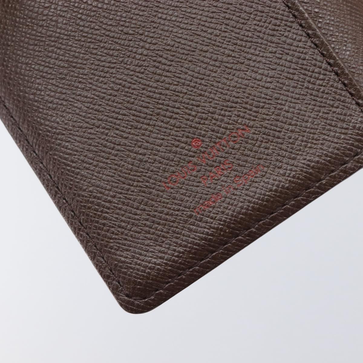 LOUIS VUITTON Damier Ebene Agenda PM Day Planner Cover R20029 LV Auth 209789