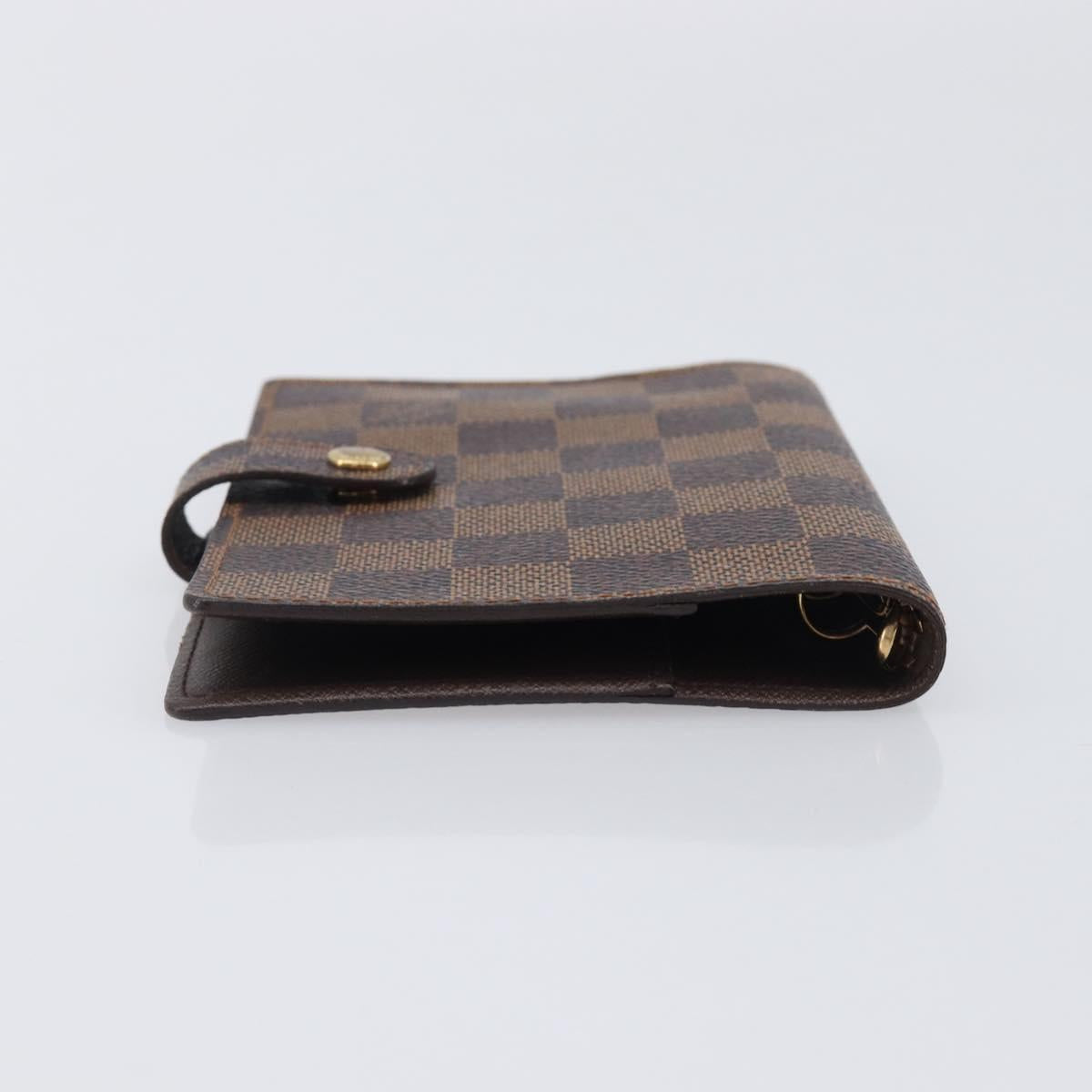 LOUIS VUITTON Damier Ebene Agenda PM Day Planner Cover R20029 LV Auth 209789