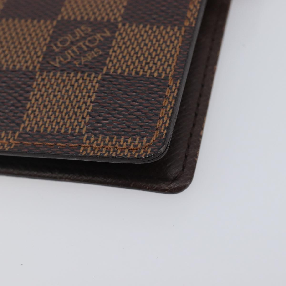 LOUIS VUITTON Damier Ebene Agenda PM Day Planner Cover R20029 LV Auth 209789