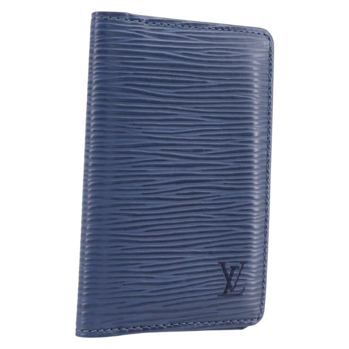 LOUIS VUITTON Epi Organizer Dupoch Card Case Myrtille M6358G LV Auth 209809A