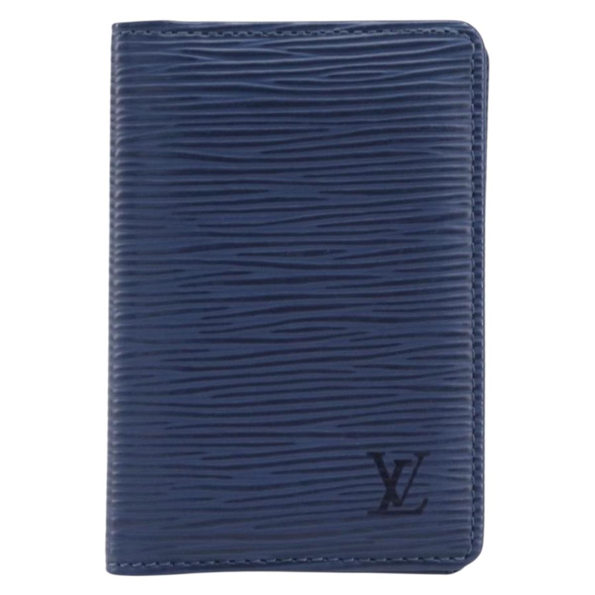 LOUIS VUITTON Epi Organizer Dupoch Card Case Myrtille M6358G LV Auth 209809A