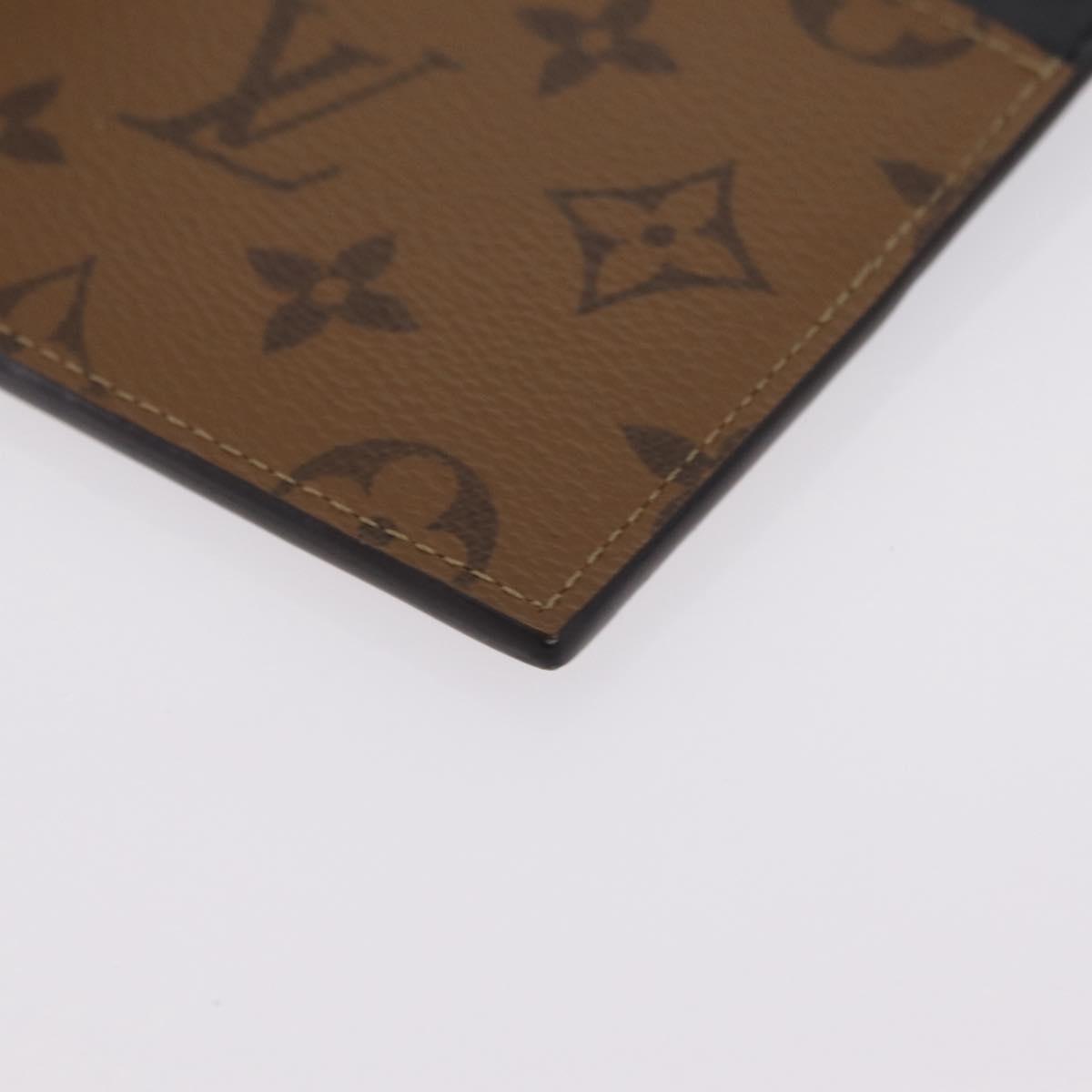 LOUIS VUITTON Monogram Reverse Slim Purse Long Wallet M80390 LV Auth 209810A