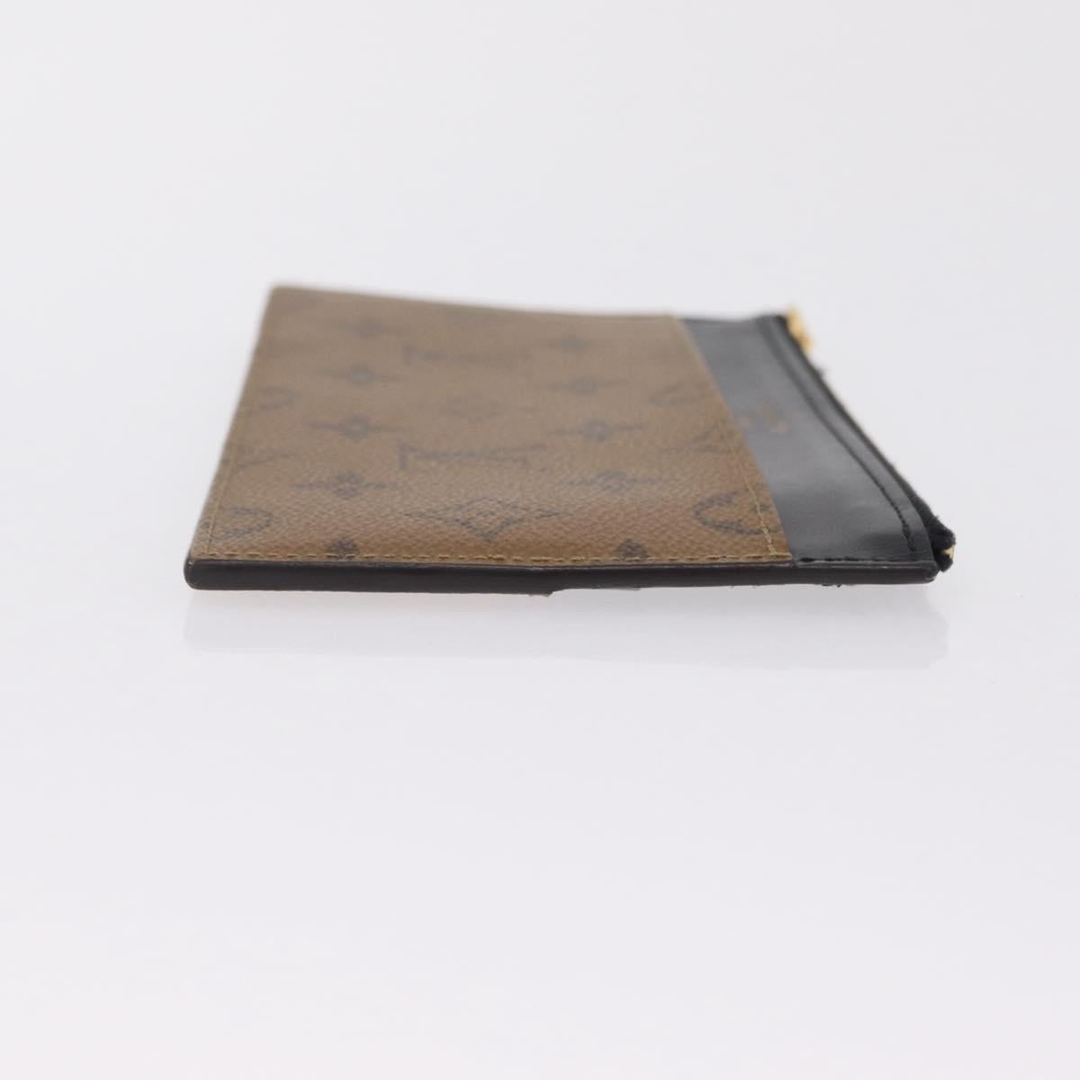 LOUIS VUITTON Monogram Reverse Slim Purse Long Wallet M80390 LV Auth 209810A