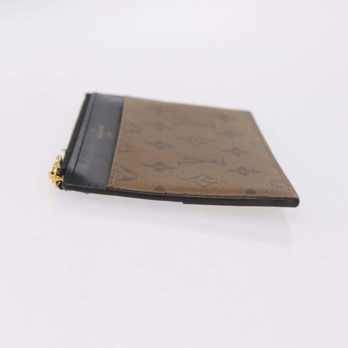 LOUIS VUITTON Monogram Reverse Slim Purse Long Wallet M80390 LV Auth 209810A