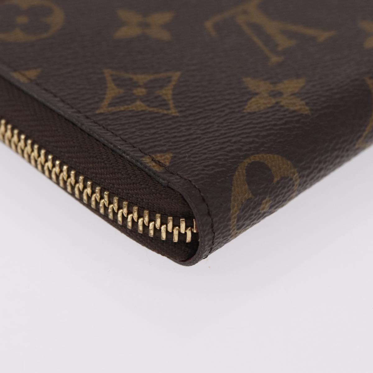 LOUIS VUITTON Monogram Portefeuille Clemence Long Wallet M60742 LV Auth 209811V