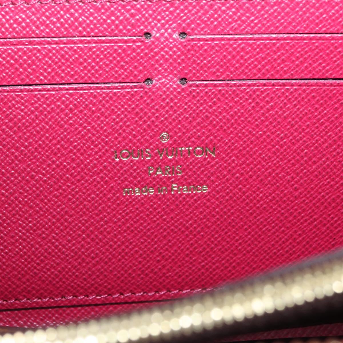 LOUIS VUITTON Monogram Portefeuille Clemence Long Wallet M60742 LV Auth 209811V