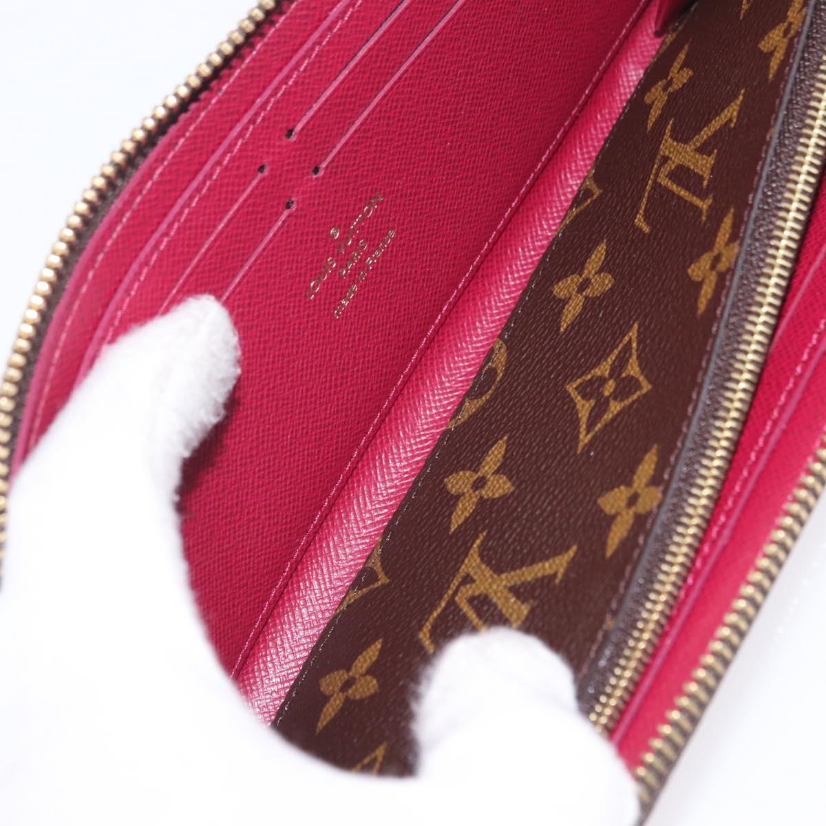 LOUIS VUITTON Monogram Portefeuille Clemence Long Wallet M60742 LV Auth 209811V