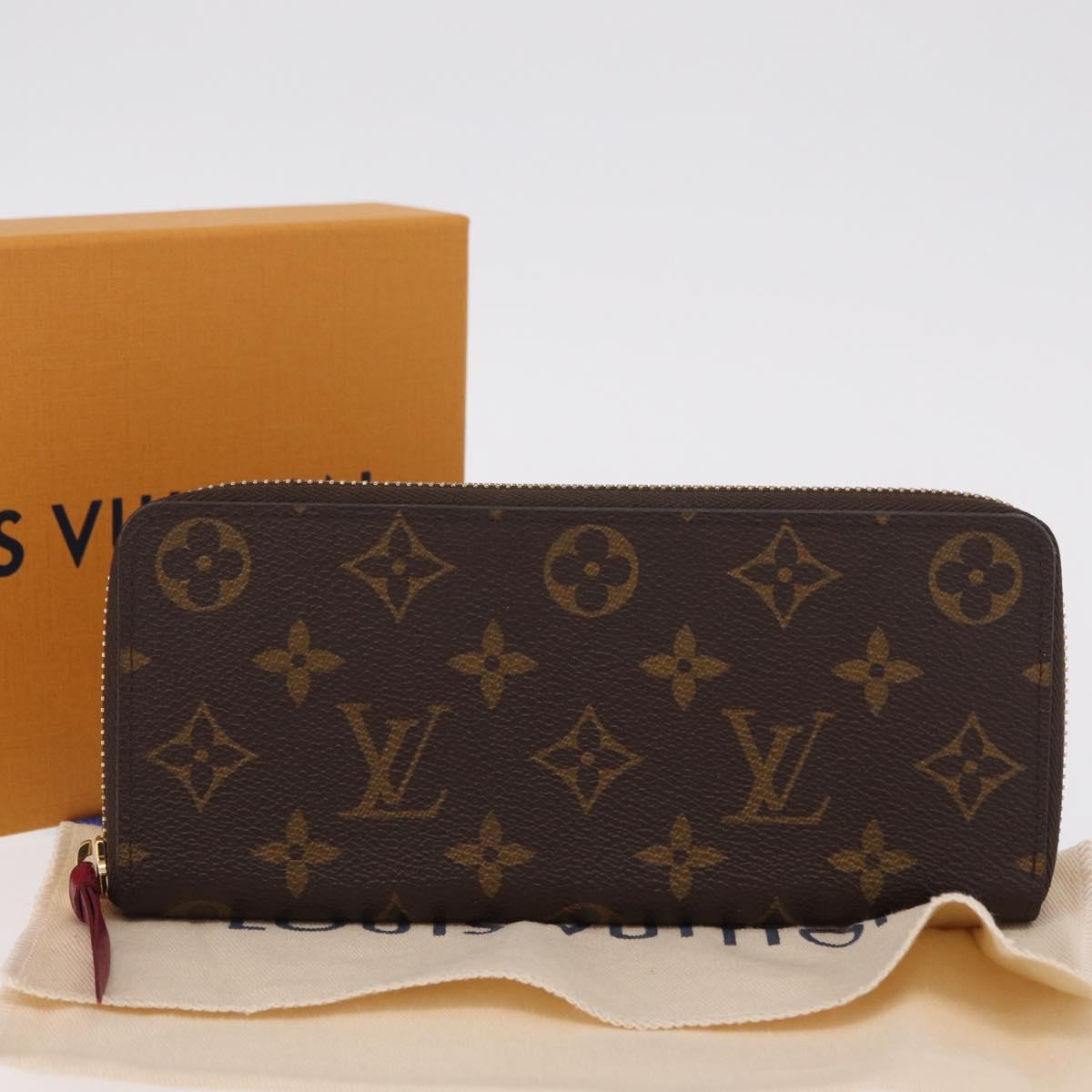 LOUIS VUITTON Monogram Portefeuille Clemence Long Wallet M60742 LV Auth 209811V