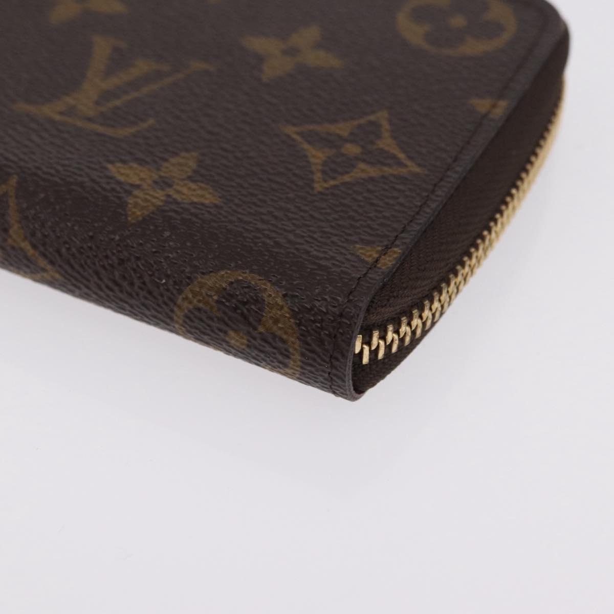 LOUIS VUITTON Monogram Portefeuille Clemence Long Wallet M60742 LV Auth 209811V