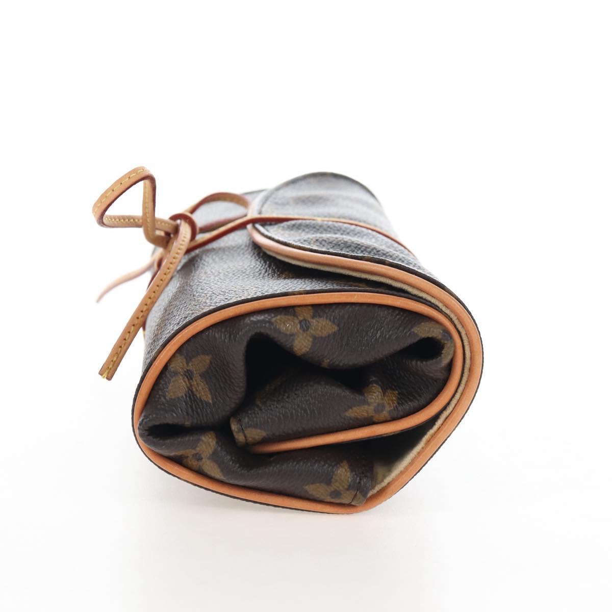 LOUIS VUITTON Monogram Trousse Bijoux Pliable Accessory Case M47837 Auth 209814V