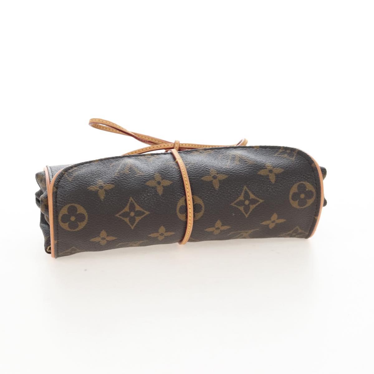 LOUIS VUITTON Monogram Trousse Bijoux Pliable Accessory Case M47837 Auth 209814V