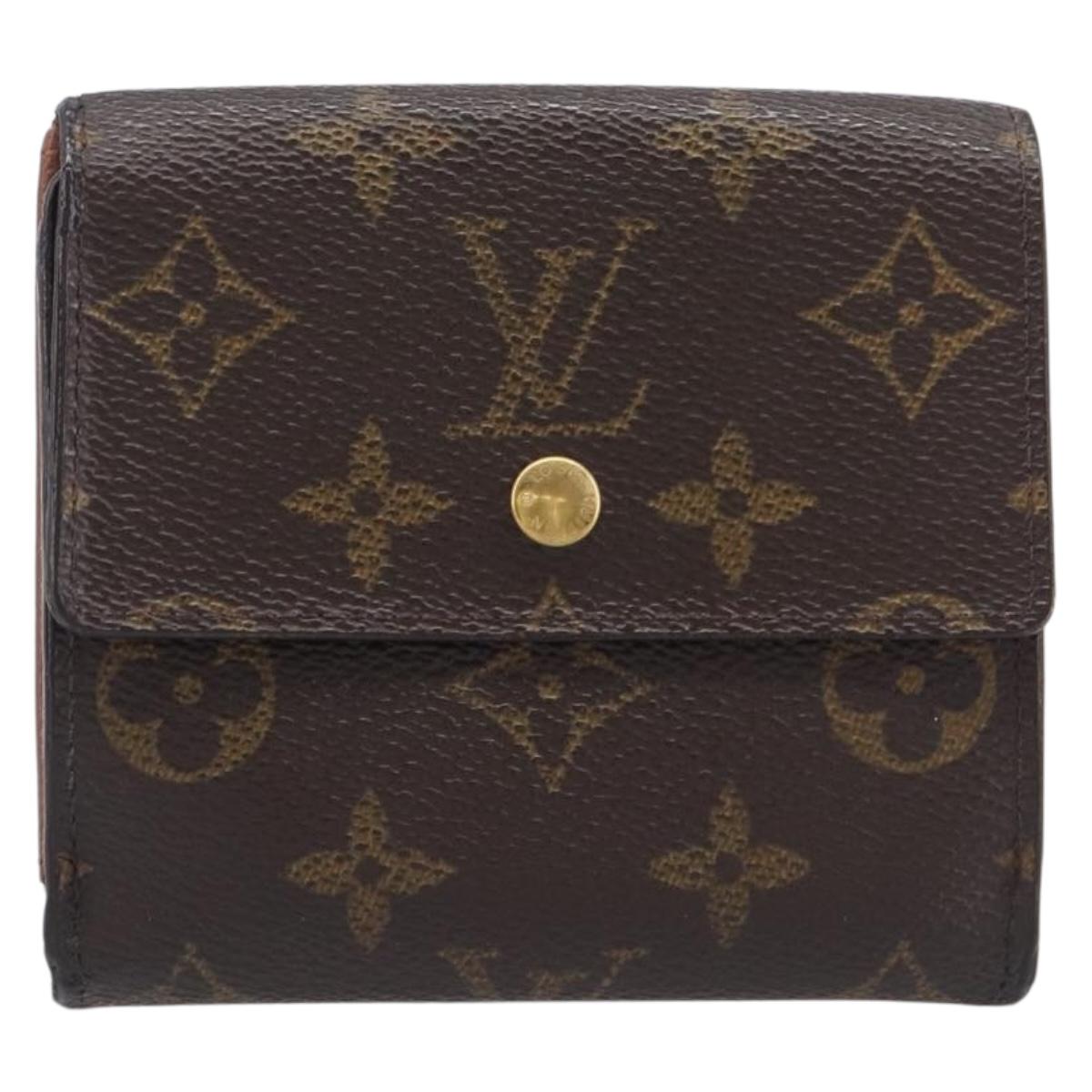 LOUIS VUITTON Monogram Porte Monnaie Bier Cartes Crdit Wallet M61652 Auth 209818