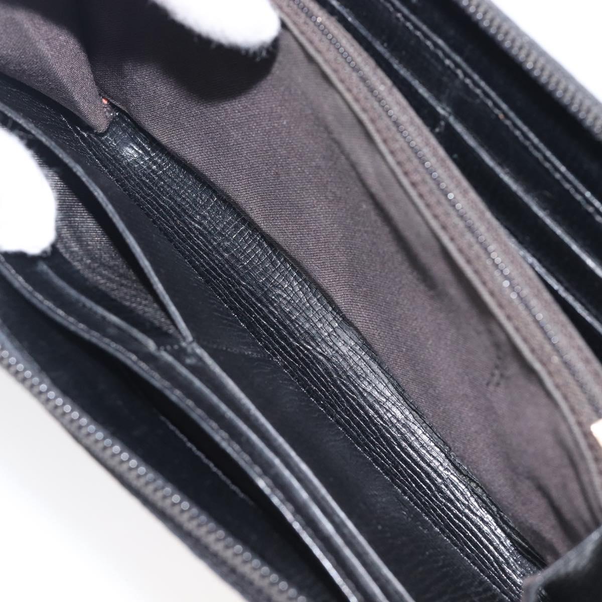 FENDI Zucca Canvas Long Wallet Multicolor Gold Auth 209846
