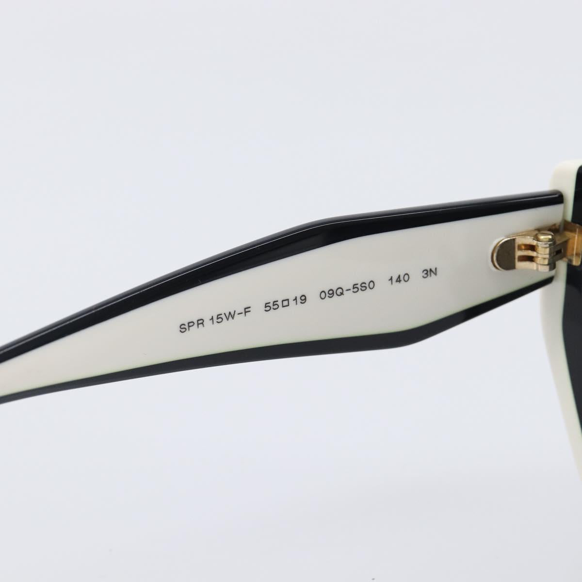 PRADA Sunglasses Plastic Black Gold Auth 209848