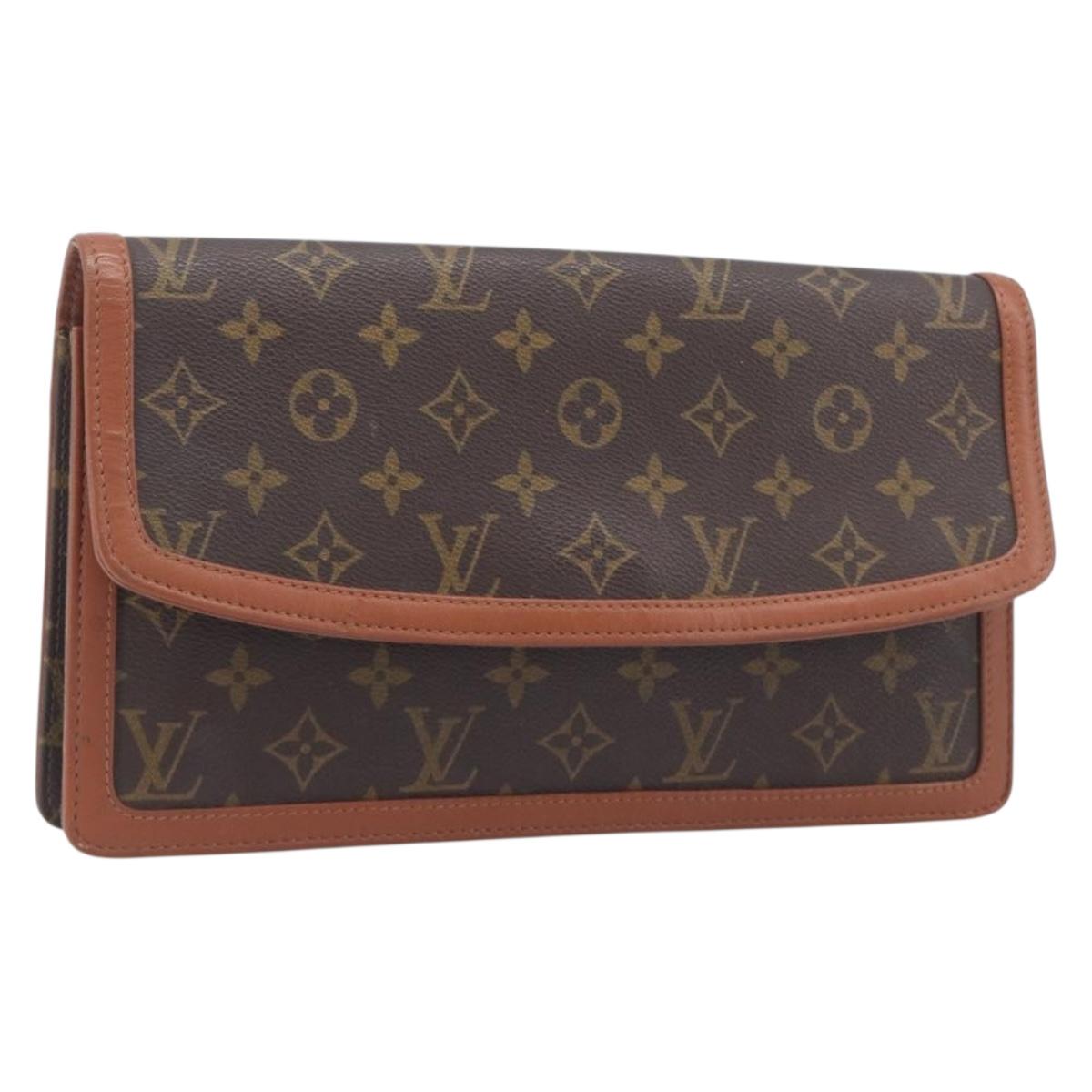 LOUIS VUITTON Monogram Pochette Dam GM Clutch Bag M51810 LV Auth 209855A