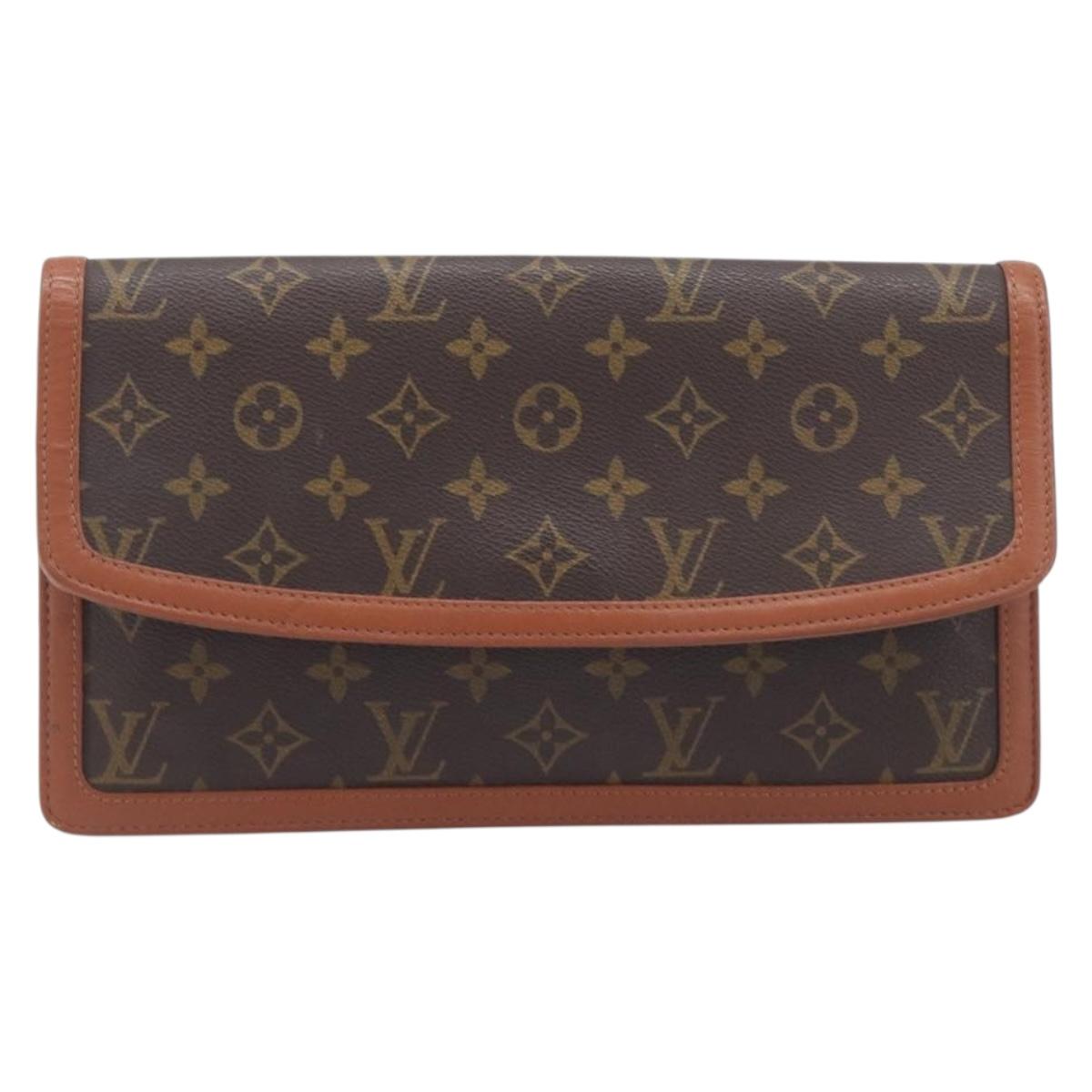 LOUIS VUITTON Monogram Pochette Dam GM Clutch Bag M51810 LV Auth 209855A