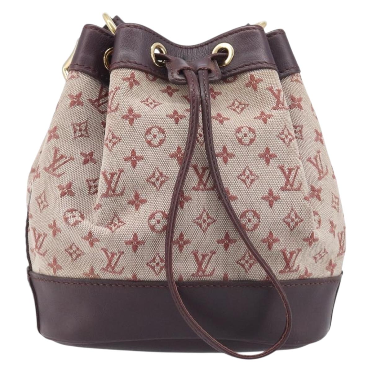 LOUIS VUITTON Monogram Mini Noelie Shoulder Bag Red M92686 LV Auth 209856V