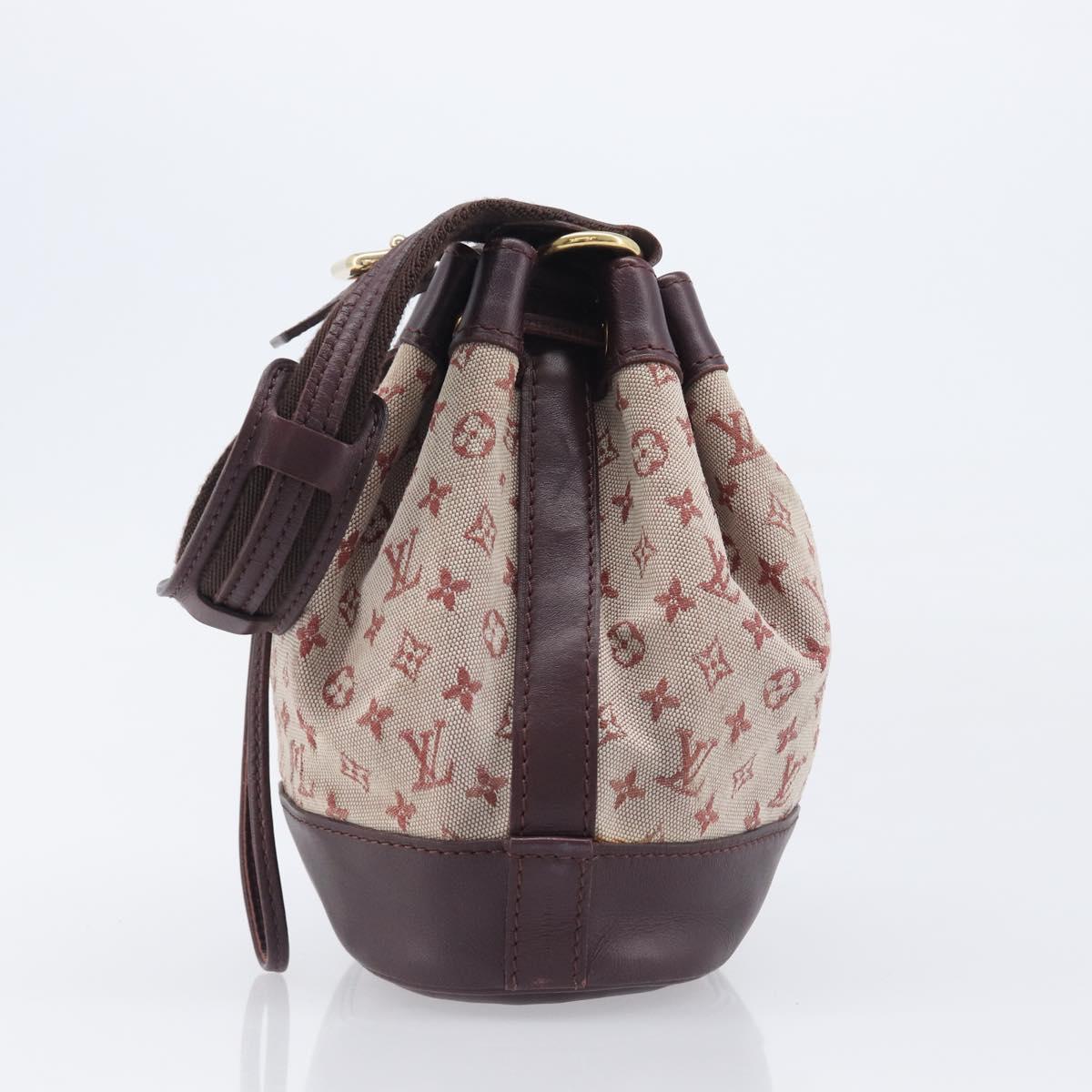 LOUIS VUITTON Monogram Mini Noelie Shoulder Bag Red M92686 LV Auth 209856V