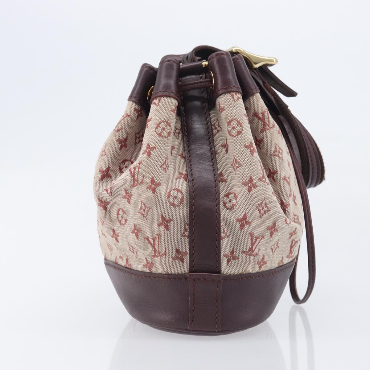 LOUIS VUITTON Monogram Mini Noelie Shoulder Bag Red M92686 LV Auth 209856V