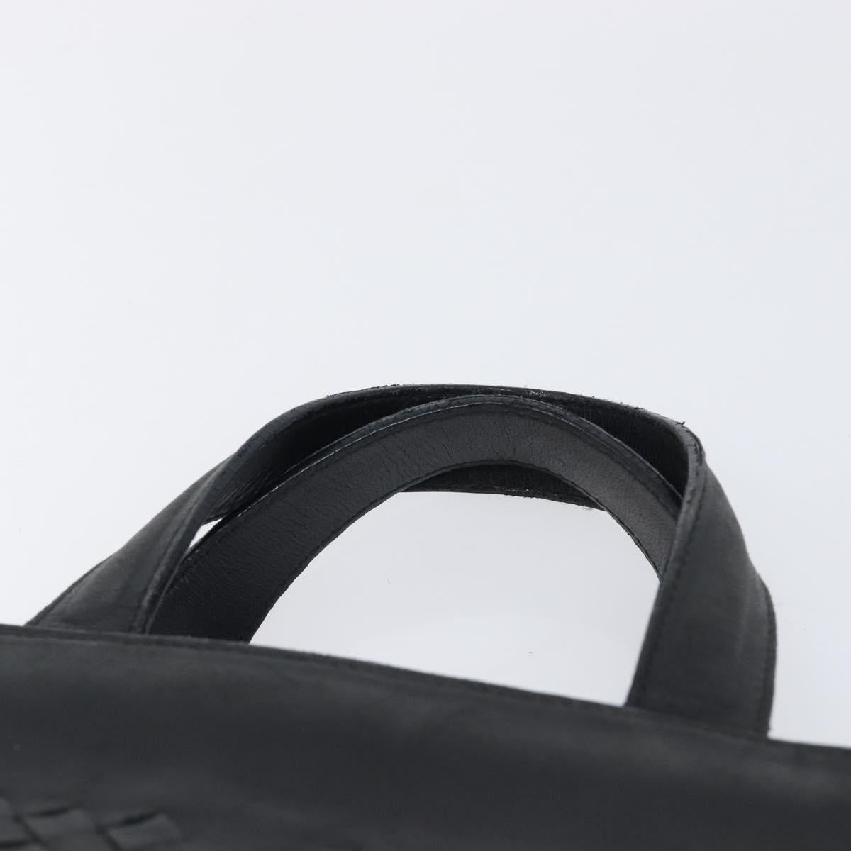 Bottega Veneta INTRECCIATO Hand Bag Leather Black 146793 Auth 209872V