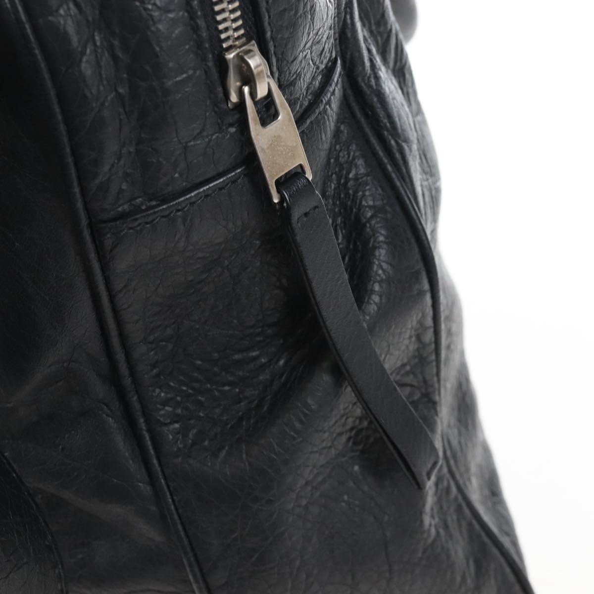 Balenciaga Classic Mini Folder Bag Leather 2way Black Silver 340134 Auth 209887V