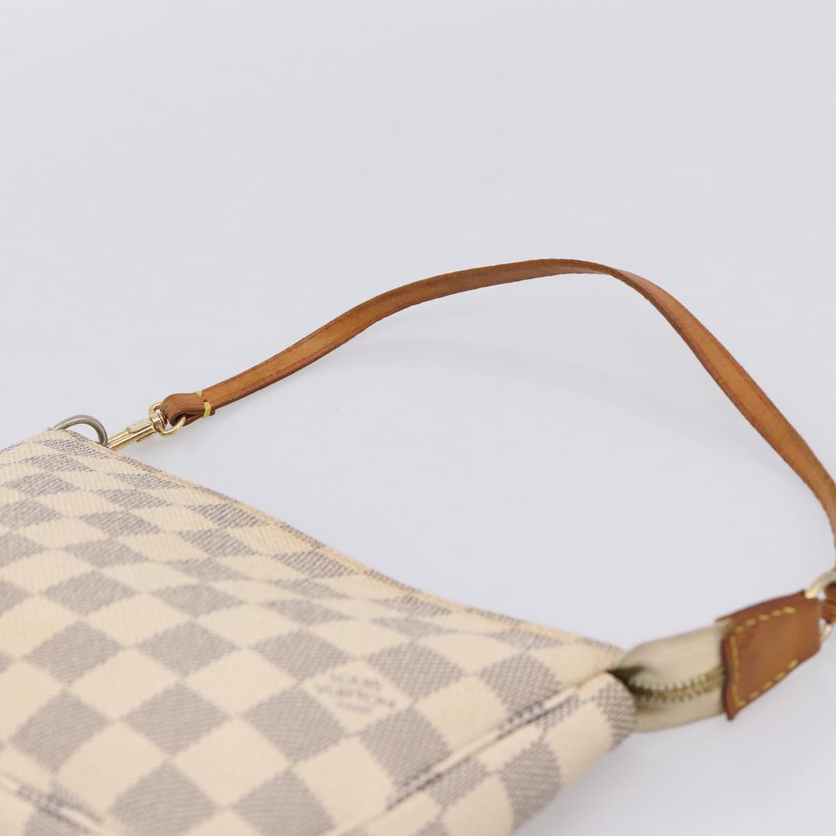 LOUIS VUITTON Damier Azur Mini Pochette Accessoires Pouch N63005 LV Auth 209890