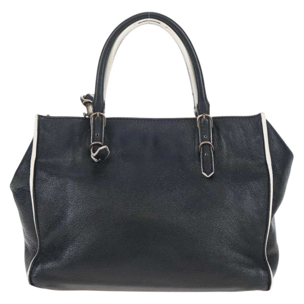 Balenciaga Paper Mini Hand Bag Leather 2way Black Gold 305582 Auth 209893V