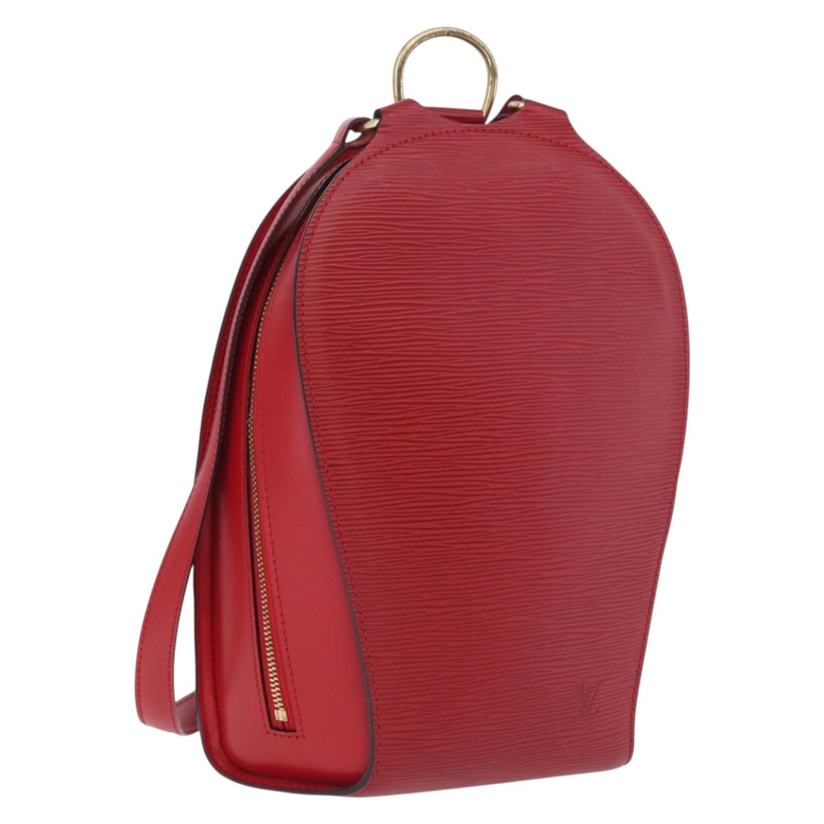 LOUIS VUITTON Epi Mabillon Backpack Castilian Red M52237 LV Auth 209904A