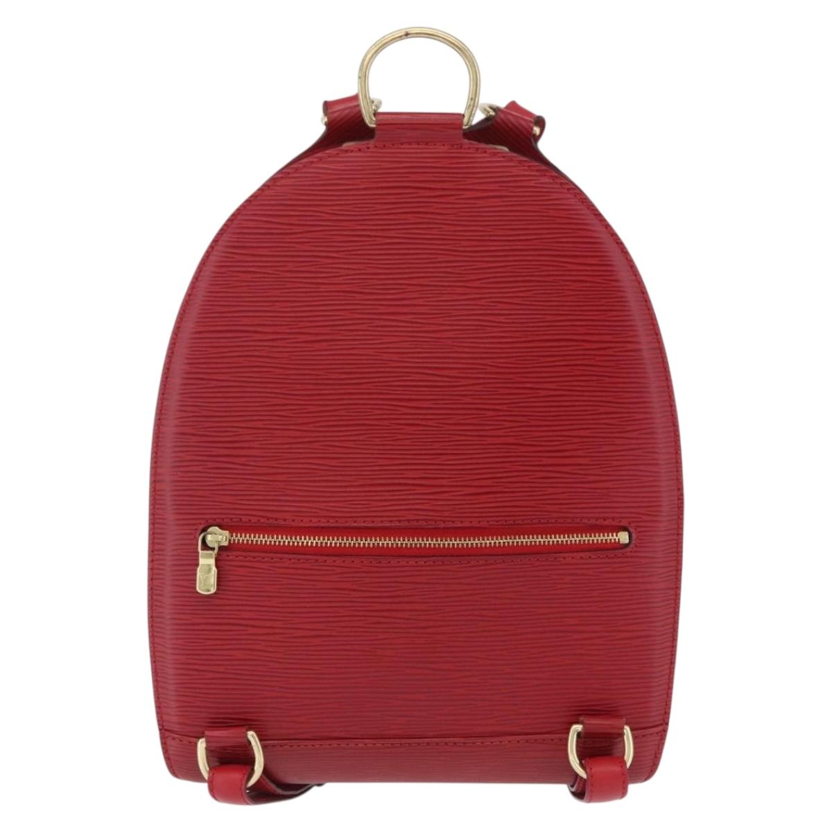 LOUIS VUITTON Epi Mabillon Backpack Castilian Red M52237 LV Auth 209904A