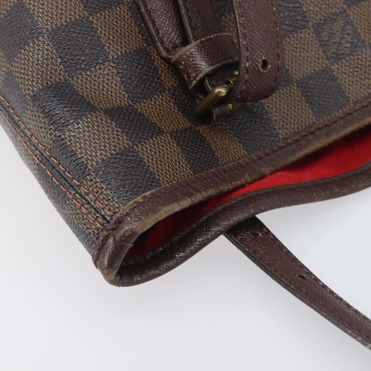 LOUIS VUITTON Damier Ebene Marais Shoulder Bag N42240 LV Auth 209923