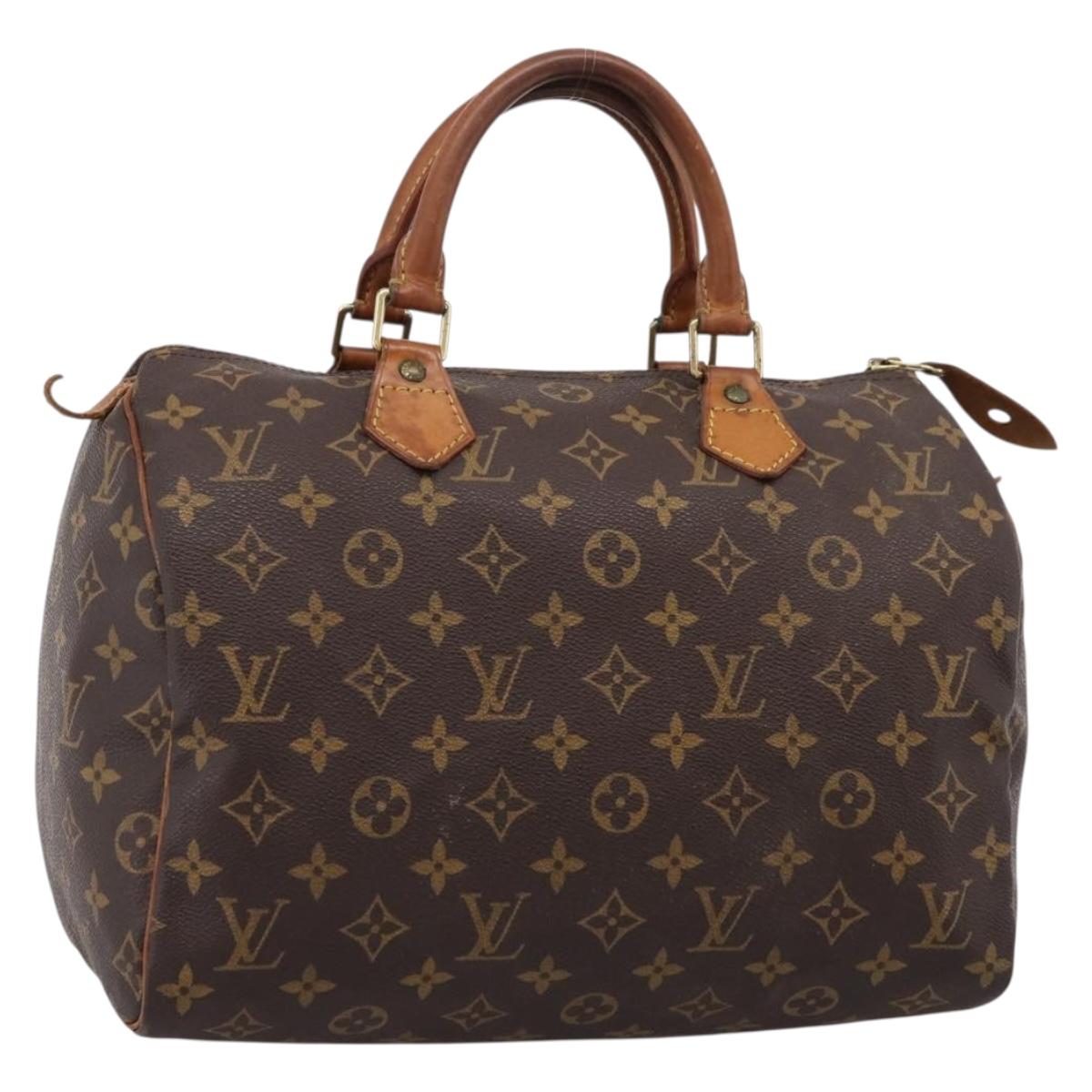 LOUIS VUITTON Monogram Speedy 30 Hand Bag M41526 LV Auth 209929