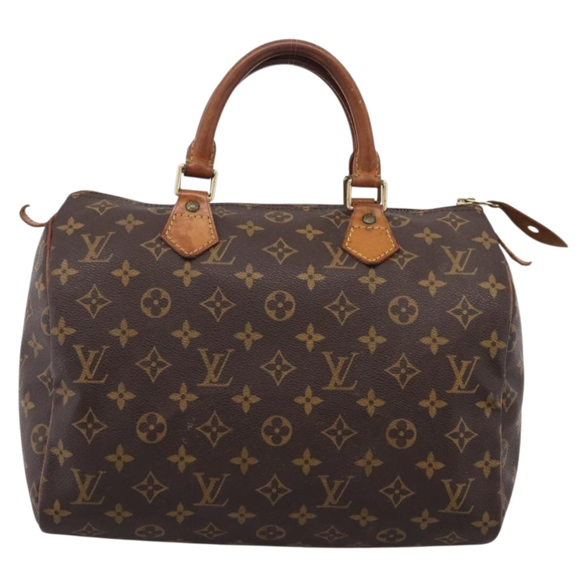 LOUIS VUITTON Monogram Speedy 30 Hand Bag M41526 LV Auth 209929