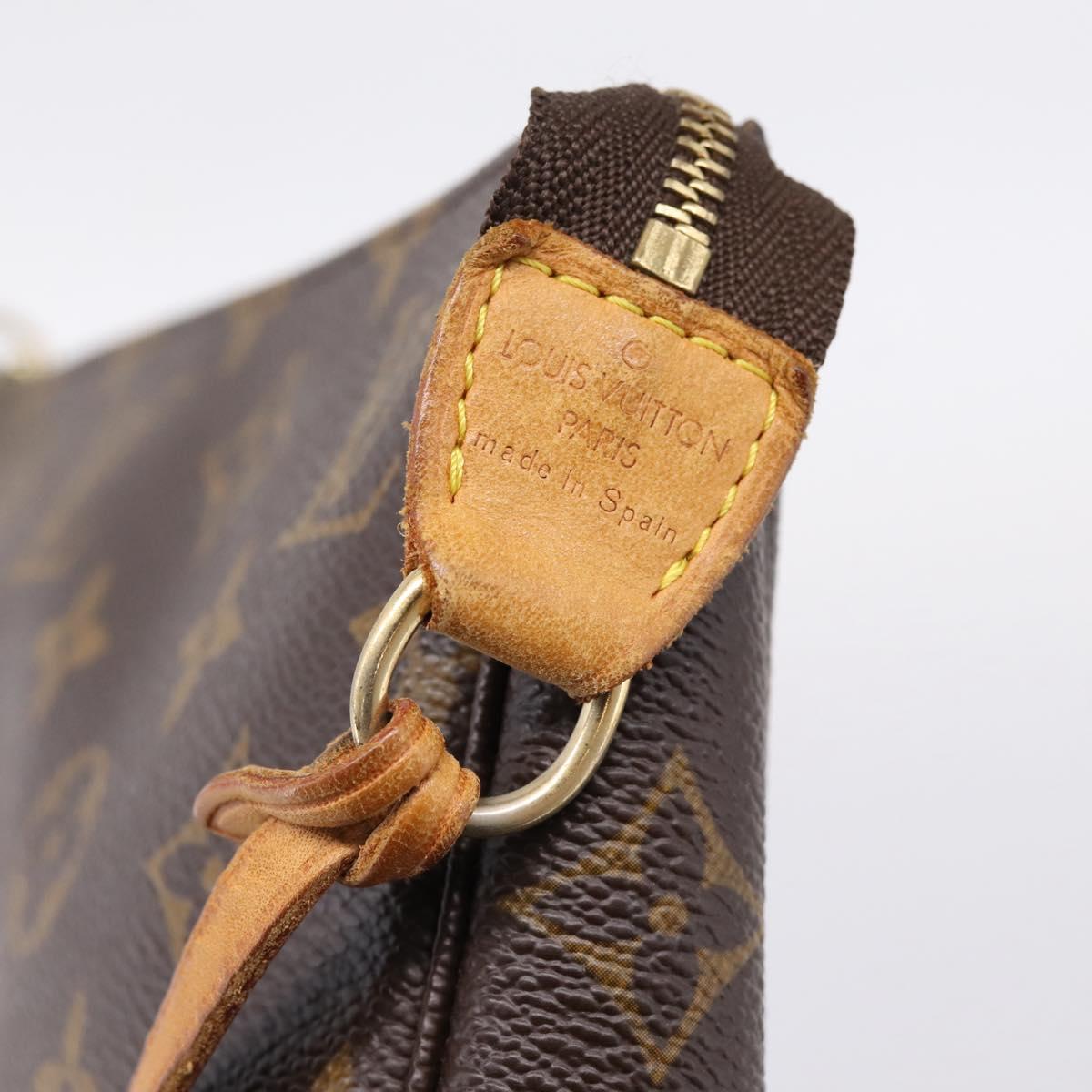 LOUIS VUITTON Monogram Pochette Accessoires Pouch M51980 LV Auth 209940