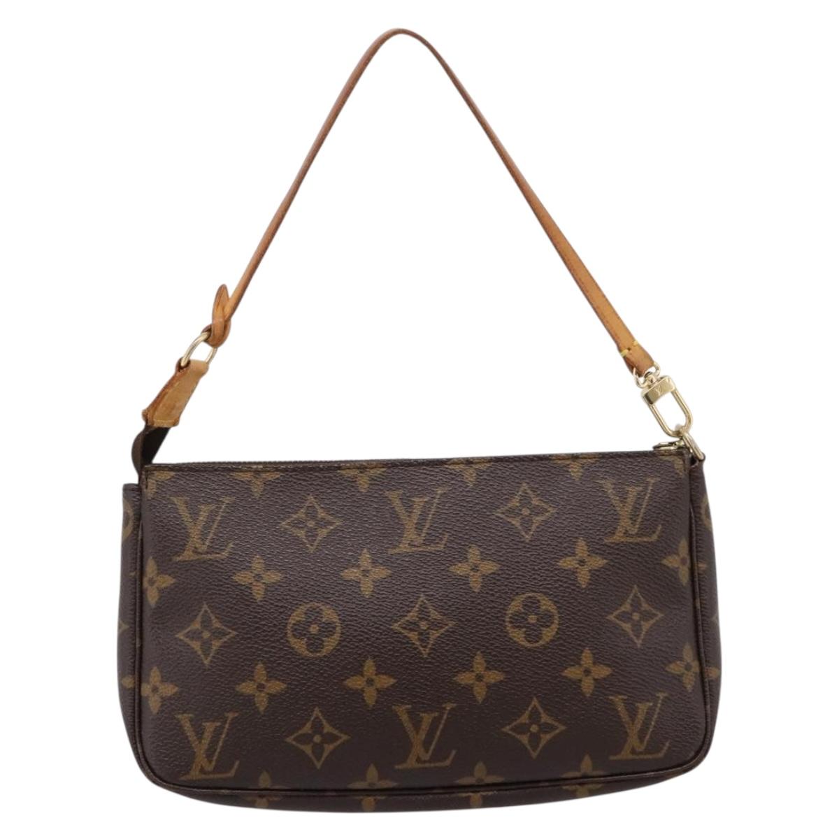 LOUIS VUITTON Monogram Pochette Accessoires Pouch M51980 LV Auth 209940