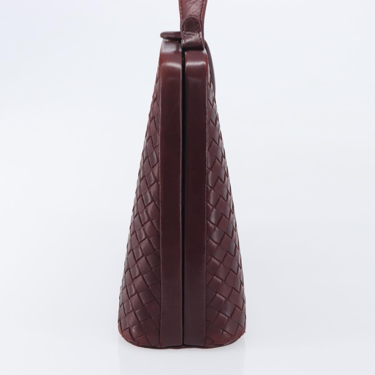 Bottega Veneta INTRECCIATO Hand Bag Leather Red Auth 209946V