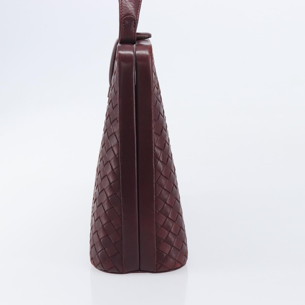 Bottega Veneta INTRECCIATO Hand Bag Leather Red Auth 209946V